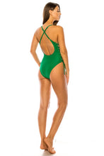 Load image into Gallery viewer, Classic baywatch style one piece with crossed back