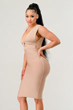 Load image into Gallery viewer, NATURALLY CHIC BANDAGE DRESS