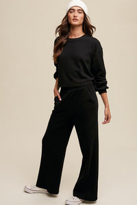 Knit Sweat Top and Pants Lounge Sets