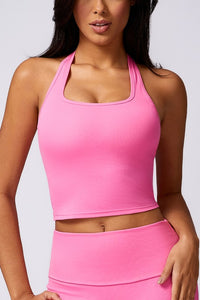 Samara halter neck sports bra