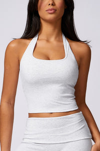 Samara halter neck sports bra