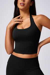 Samara halter neck sports bra