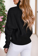 Load image into Gallery viewer, Sarah Collar Ribbed Thumbhole Sleeve Sweatshirt