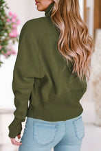 Load image into Gallery viewer, Sarah Collar Ribbed Thumbhole Sleeve Sweatshirt