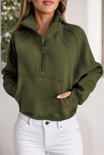 Load image into Gallery viewer, Sarah Collar Ribbed Thumbhole Sleeve Sweatshirt