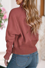 Load image into Gallery viewer, Sarah Collar Ribbed Thumbhole Sleeve Sweatshirt