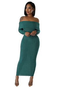 Caleb off the shoulder maxi dress