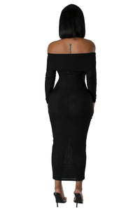 Caleb off the shoulder maxi dress