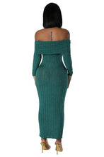 Load image into Gallery viewer, Caleb off the shoulder maxi dress