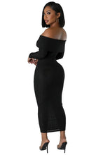 Load image into Gallery viewer, Caleb off the shoulder maxi dress