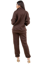 Load image into Gallery viewer, WOMEN FASHION ZIP SWEATSUITS PANT SET