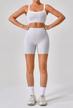Load image into Gallery viewer, Spaghetti strap sports bra and shorts set