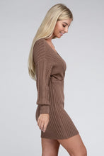 Load image into Gallery viewer, Cable Knit Sweater Dress